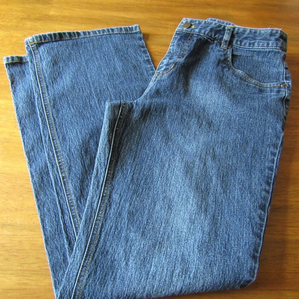 Mossimo Stretch Med Wash Flare Mid Rise Jeans Size 10
